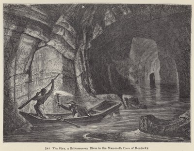 The Styx, a Subterranean River in the Mammoth Cave of Kentucky (engraving) 作者 欧洲学校
