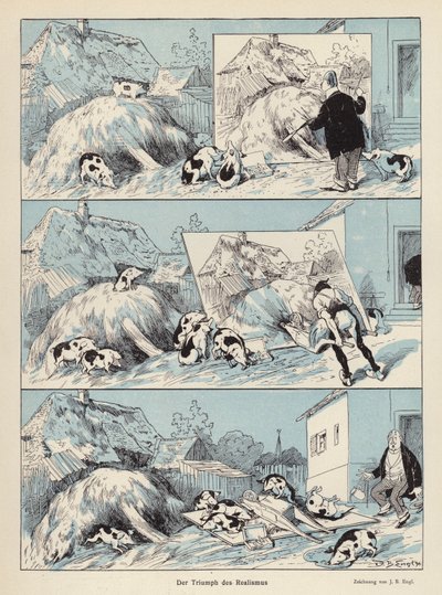 现实主义的胜利（彩色石版画） 作者 欧洲学校