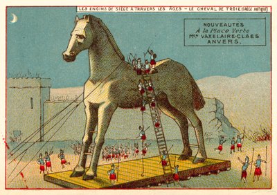 The Trojan Horse (chromolitho) 作者 欧洲学校
