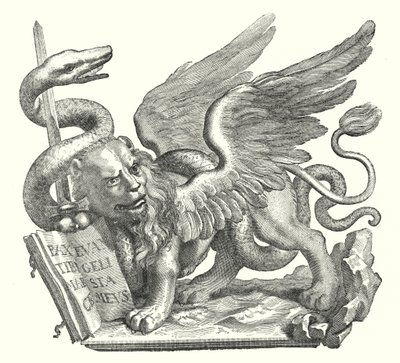 威尼斯的狮子（雕版画 作者 欧洲学校