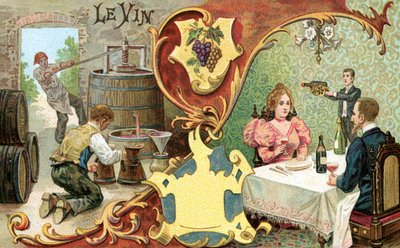 葡萄酒，1899年 作者 欧洲学校