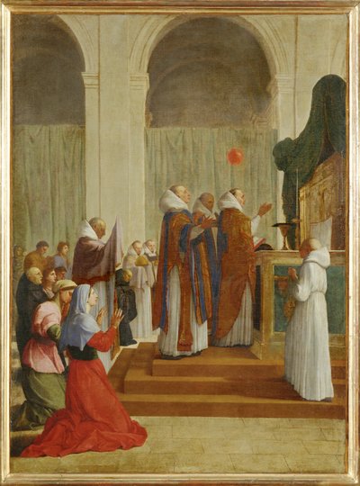 La messe de saint Martin - 圣马丁的弥撒... 作者 Le Sueur的Eustache（工作室）