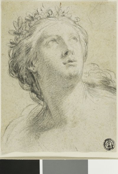 妇女头像 作者 Eustache Le Sueur