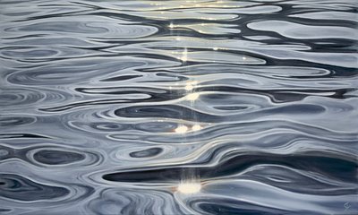光的指引，2023 年（布面油画） 作者 伊娃·沃尔夫