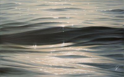走进光明》，2023 年（布面油画） 作者 伊娃·沃尔夫