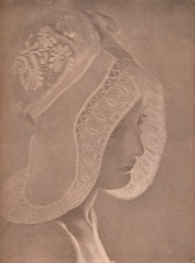 女孩的头》，约1900年。   作者 伊娃·沃森·李