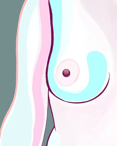 布鲁克林乳房（数字艺术） 作者 埃文·斯克拉