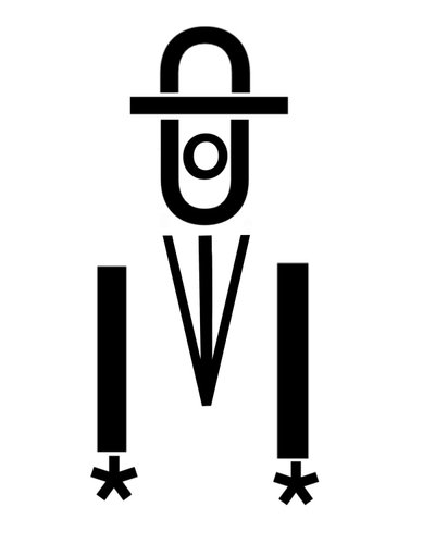 用排版制作的 "人子"（数字艺术） 作者 埃文·斯克拉