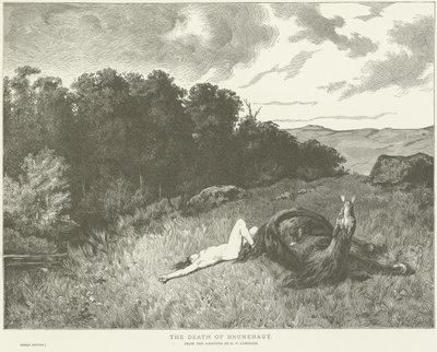 布鲁内豪特去世 作者 Evariste Vital Luminais