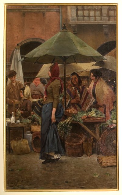 厄布广场 1892 （布面油画） 作者 Evaristo Cappelli