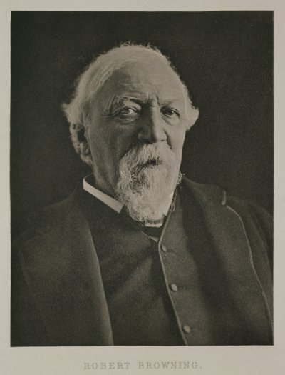 Robert Browning的肖像（1812-89），c.1889 作者 伊芙琳·迈尔斯
