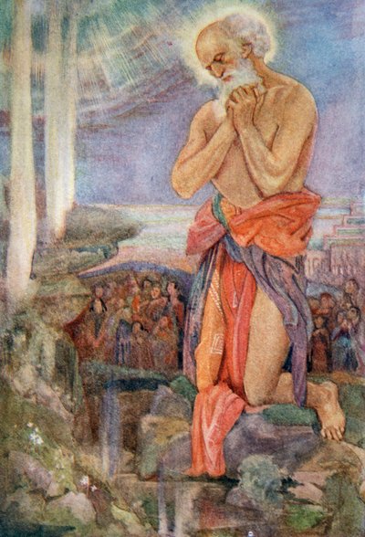以利亚战胜巴力的祭司》，1916年。   作者 伊芙琳·保罗