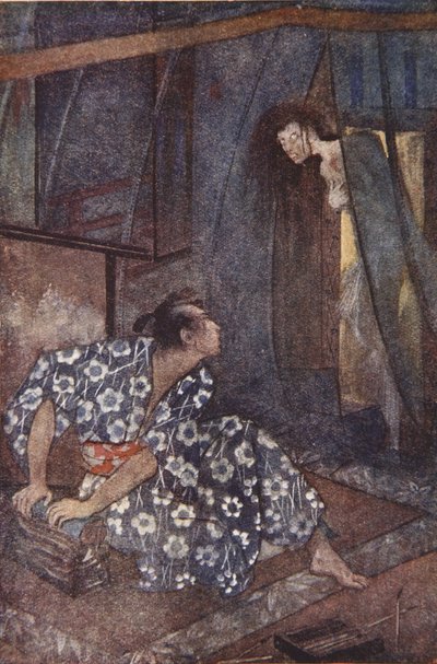 Kimi 找到了平静，插图来自 F Hadland Davis 的《日本神话与传说》 作者 伊芙琳·保罗