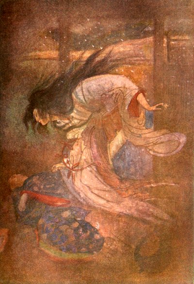 雪地上的女人--Yuki-Onna》，1912年。 作者 伊芙琳·保罗