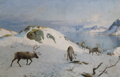 海边的驯鹿（绘画） 作者 甚至乌尔文