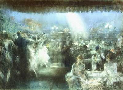 屋顶咖啡厅 作者 Everett Shinn