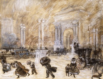 麦迪逊广场杜威拱门 作者 Everett Shinn