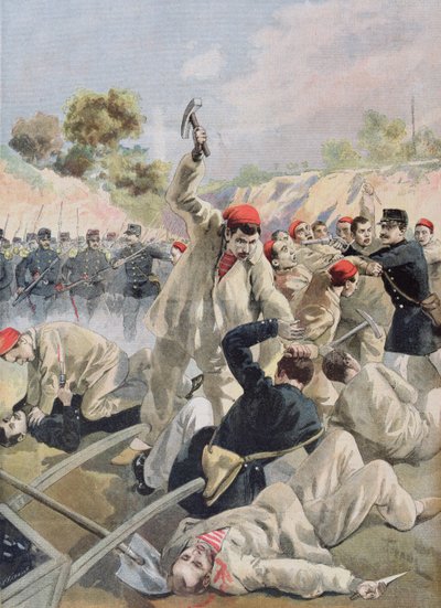 法国无政府主义者在圭亚那的起义，插图来自《小报》。 作者 佛罗里达州和托法尼·奥斯瓦尔多·莫勒