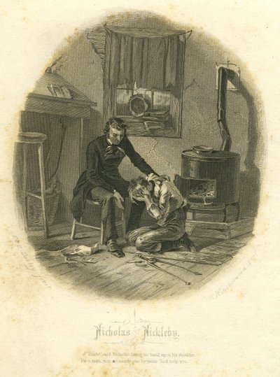 Nicholas Nickleby：尼古拉斯和斯迈克，1867年 作者 FOC和McRae，C。John Darley