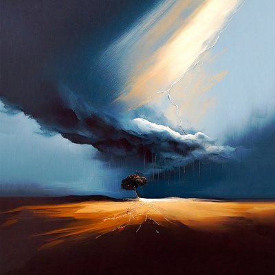 抽象油画风景，约翰-辛格尔顿风格，可打印数字艺术 作者 法赫塔利·阿卜杜勒拉希姆