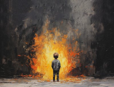 极简主义绘画浮雕画笔、天真无邪的肖像、壁画版画 作者 法赫塔利·阿卜杜勒拉希姆