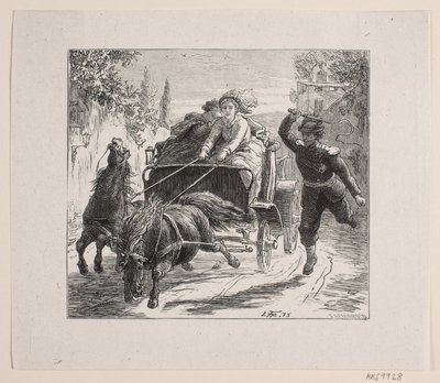 为 Bjørnstjerne Bjørnson "意大利素描 "绘制插图 作者 洛伦兹·弗罗利希