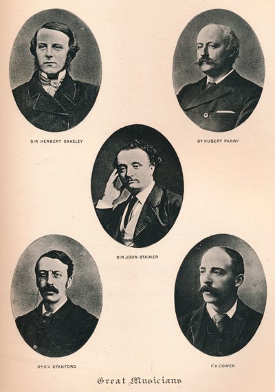 伟大的音乐家-板块XI，c1880，1895年 作者 詹金斯·赫利格