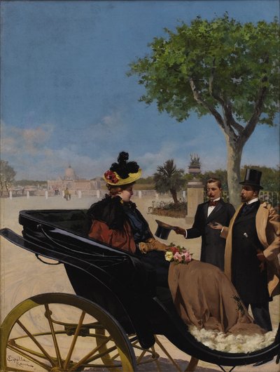 1878年到达博尔盖塞别墅。 作者 法比奥·西波拉（Fabio Cipolla）