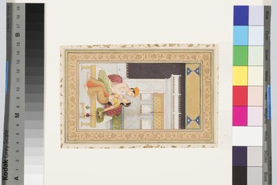 Dipak Raga，约 1750 年（纸上不透明水彩和金色，装在专辑页面上） 作者 法基拉（Faqir ullah）