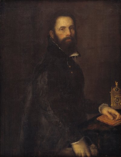 丹麦文：Portræt af Antonio Galli 安东尼奥-加利的肖像 作者 费德里科·巴罗奇