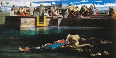 向尼罗河献祭的处女 作者 费德里科·法鲁菲尼（Federico Faruffini）