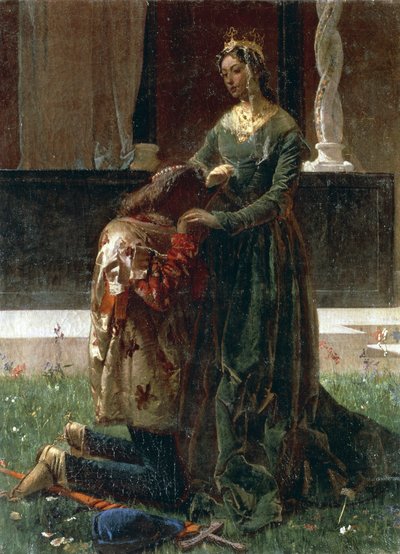 诗人、索德洛和库尼沙的爱情 作者 费德里科·法鲁菲尼（Federico Faruffini）