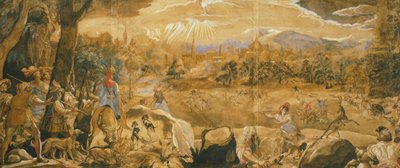 想象中的佛罗伦萨狩猎场景，作者：费德里科·祖卡罗（Federico Zuccaro，约 1540-1609 年） 作者 费德里科·祖卡罗