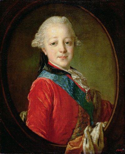 帕维尔彼得罗维奇（1754-1801）1761年的肖像 作者 Fedor Stepanovich Rokotov