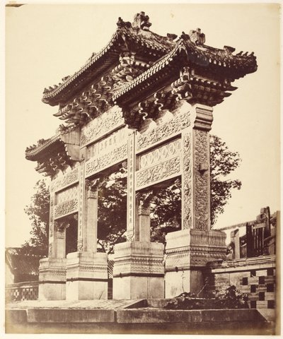 北京附近喇嘛庙的拱门，1860 年 10 月 作者 亨利鲱鱼