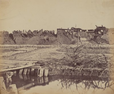 北堡外观，显示英国入口，1860年8月21日 作者 菲利斯·比托（Felice Beato）