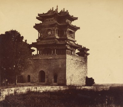 圆明园前的颐和园1860年10月18日 作者 菲利斯·比托（Felice Beato）