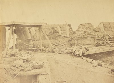 英国入口的内部，北堡1860年8月21日 作者 菲利斯·比托（Felice Beato）