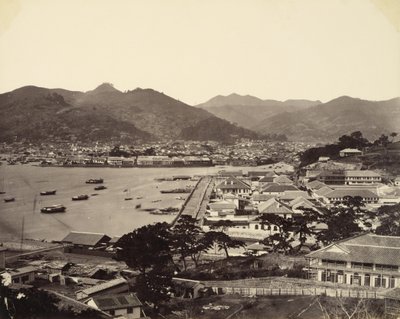 长崎的局部全景 作者 菲利斯·比托（Felice Beato）
