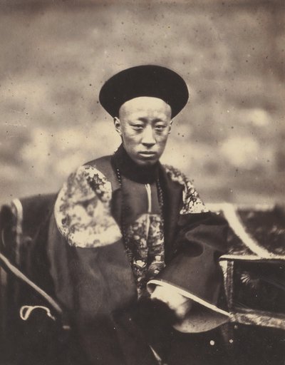 恭亲王。中国皇帝，1860年。 作者 菲利斯·比托（Felice Beato）