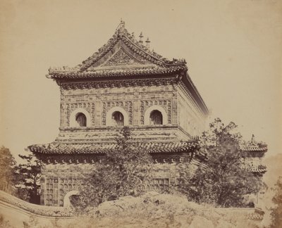 大英帝国瓷器宫圆明园，北京，1860年10月18日，1860。 作者 菲利斯·比托（Felice Beato）