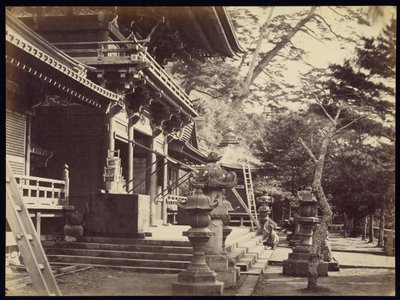 鸠摩罗什寺，镰仓 作者 菲利斯·比托（Felice Beato）
