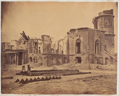 1858年，勒克瑙市驻地线 作者 菲利斯·比托（Felice Beato）