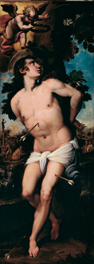 Felice Riccio dit Brusasorzi (1539-1605) 16 世纪私人收藏的圣塞巴斯蒂安殉难画作 作者 费利斯·布鲁萨索奇（Felice Brusasorci）