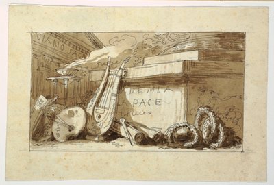 绘画，和平学院纪念碑，1810-20 年 作者 菲利斯·贾尼