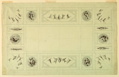 素描，罗马奎里纳尔宫；，1812 年 作者 菲利斯·贾尼