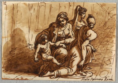 人物群像，研究捐赠，根据Giulio Romano设计 作者 菲利斯·贾尼