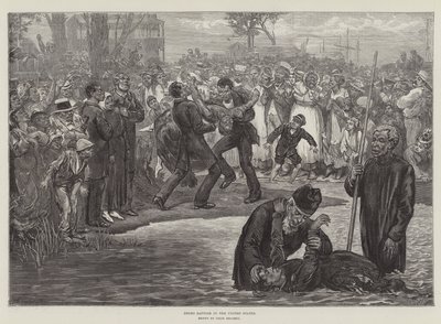 Negro Baptism in the United States (engraving) 作者 费利克斯（后）复活
