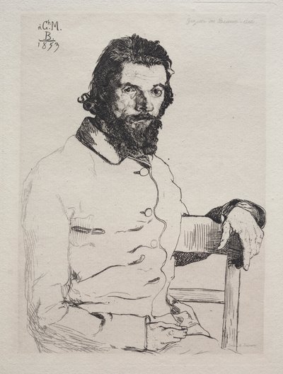 查尔斯·梅林（CharlesMéryon），1884年。 作者 费利克斯·布拉克蒙德