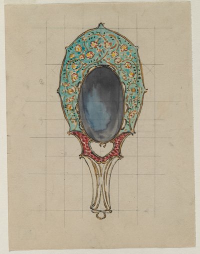 手镜设计c。 1900-1902年。 作者 费利克斯·布拉克蒙德